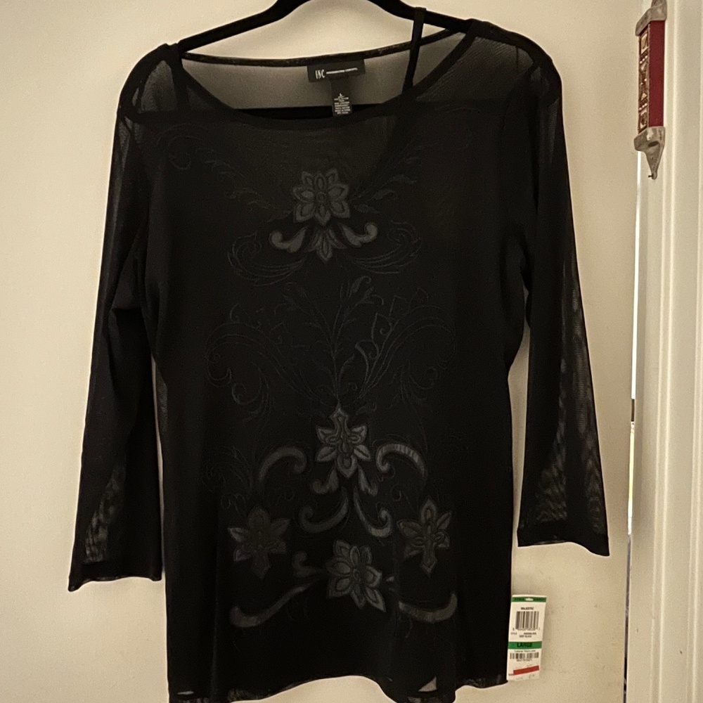 Brand new INC black shirt. Two pieces. Size L